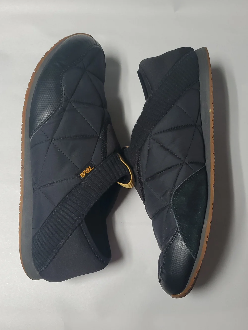 Teva Mens Ember MOC Black Quilted Slip-On Shoes Size 12 Ripstop Gorpcore Hike